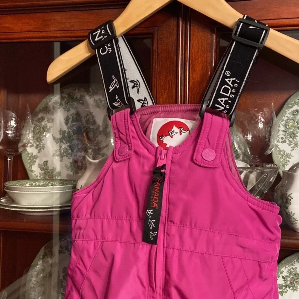 Canada Weathergear Bubble Gum Pink Toddler Snow Bib